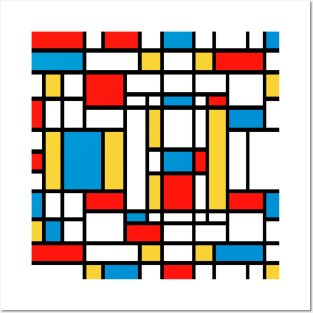 Tribute to Mondrian No2 Posters and Art